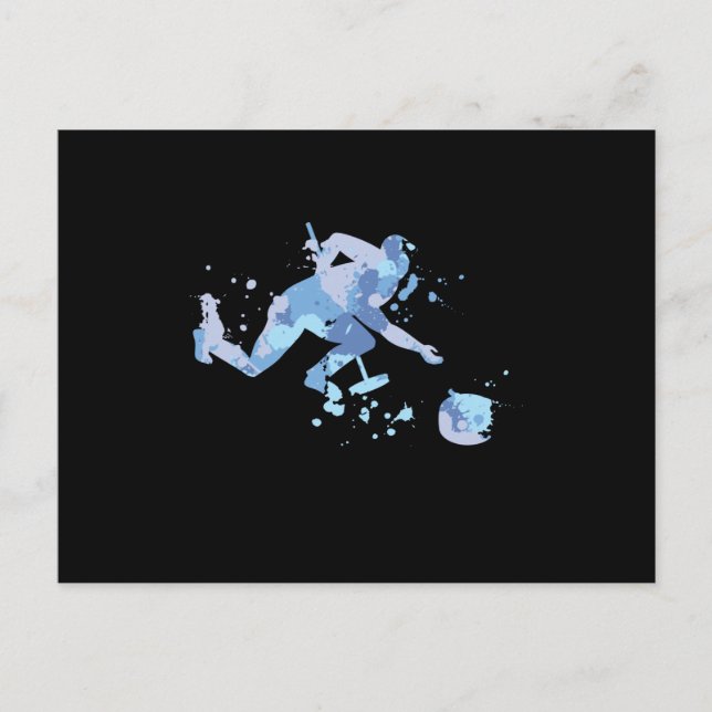 Curling Splash Postkarte (Vorderseite)