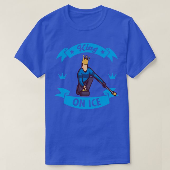 Curling Sport Design Wintersport T-Shirt (Design vorne)
