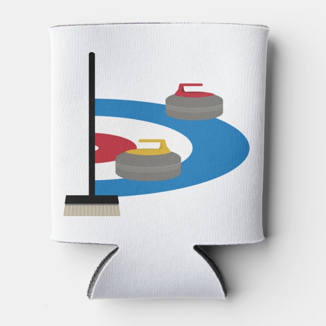 Curling Sport Dosenkühler (Vorderseite)