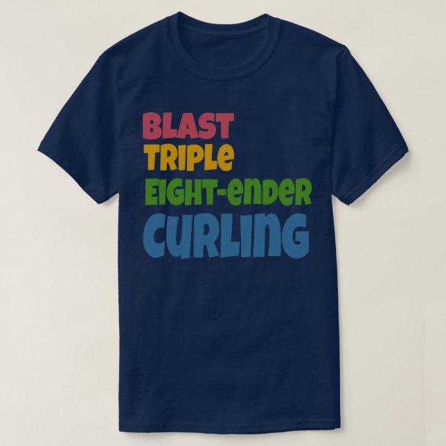 Curling Sport Geschenke Fan Team Geschenk Idee Män T-Shirt (Design vorne)