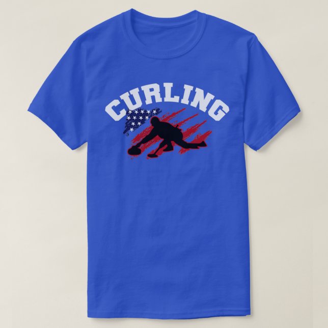 Curling Sports Lover T-Shirt (Design vorne)