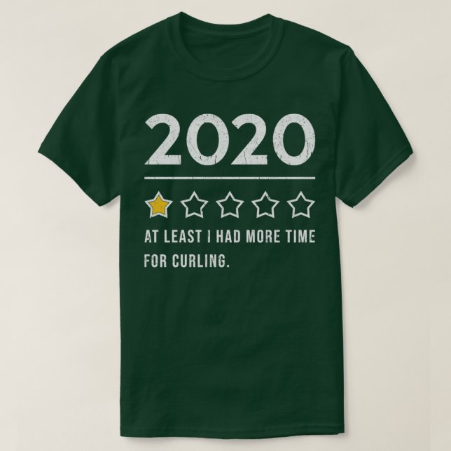 Curling Sprichwort Funny 2020 T-Shirt (Design vorne)