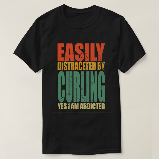 Curling Sprichwort Funny 3 T-Shirt (Design vorne)