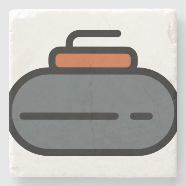 Curling Steinuntersetzer (Vorderseite)