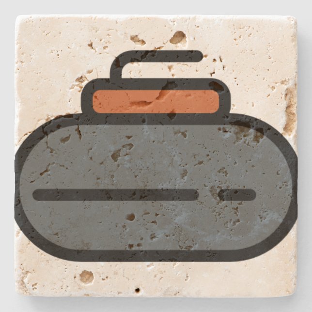 Curling Steinuntersetzer (Vorderseite)