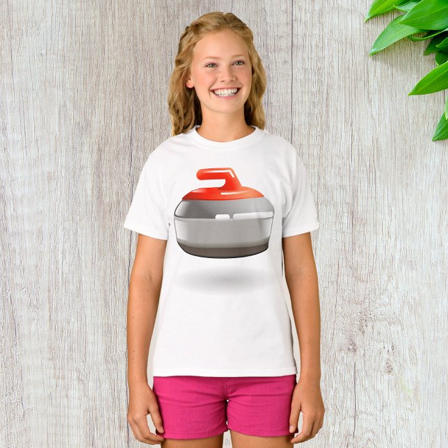 Curling Stone Girls T - Shirt (Von Creator hochgeladen)