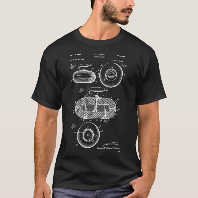 Curling Stone Patent T-Shirt (Vorderseite)