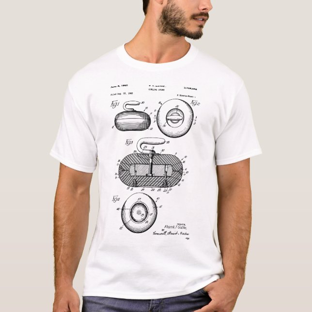 Curling Stone Patent T-Shirt (Vorderseite)