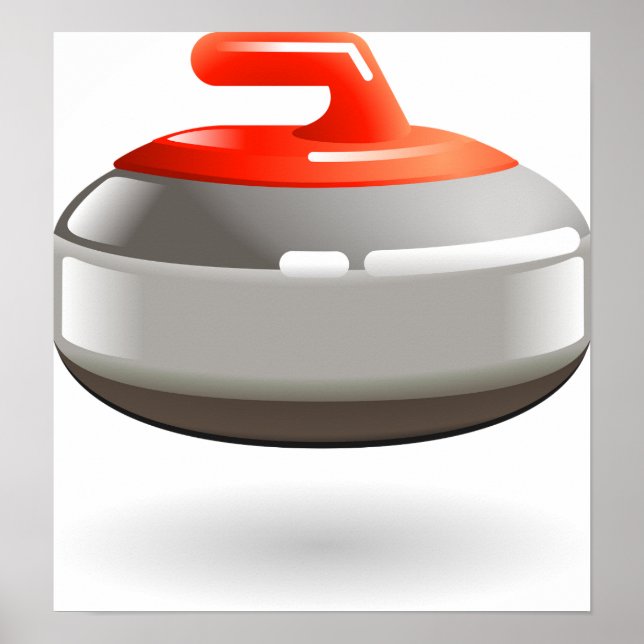 Curling Stone Poster (Vorne)