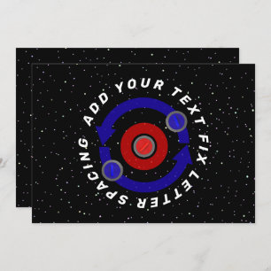 Curling Stone rollt wie die Erdumlaufbahn Einladung