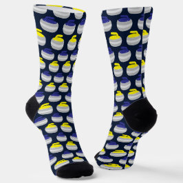 Curling Stones Gemustert Socken