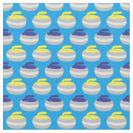 Curling Stones Muster Stoff