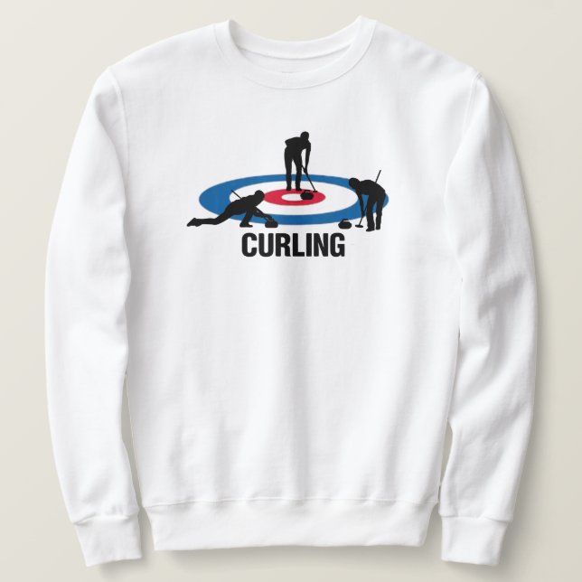 Curling-Sweatshirt Sweatshirt (Design vorne)