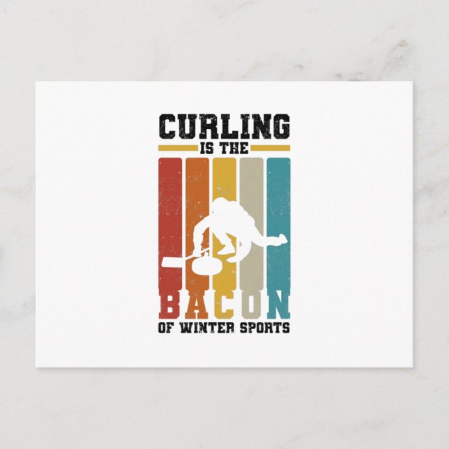 Curling Team Geschenke | Curler Sportwinters Postkarte (Vorderseite)