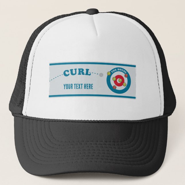 Curling Truckerkappe (Vorderseite)