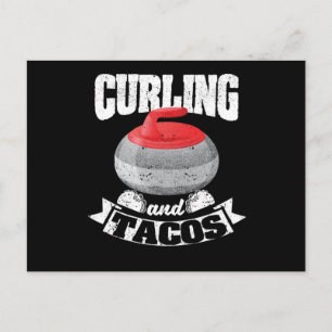 Curling und Tacos Funny Mexican Curlers Postkarte