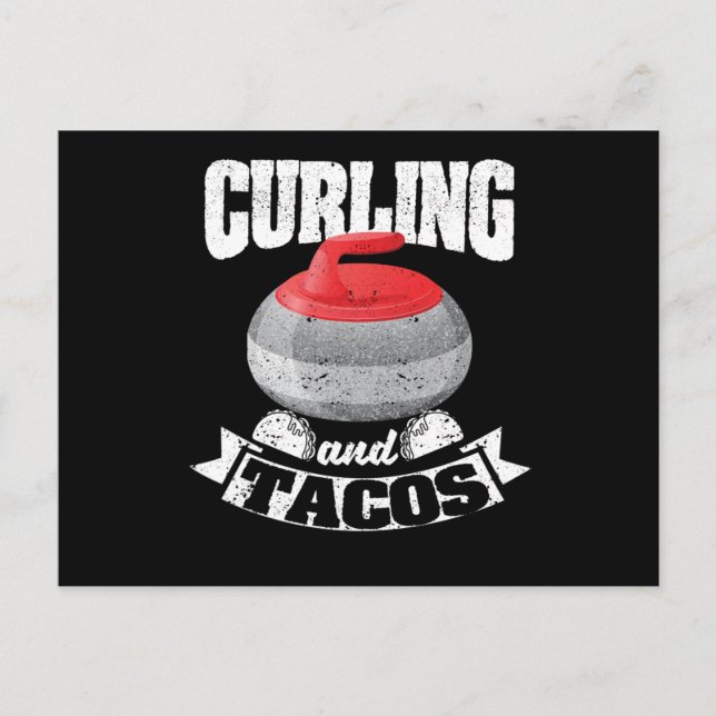 Curling und Tacos Funny Mexican Curlers Postkarte (Vorderseite)