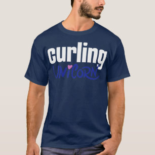 Curling Unicorn Wintersport 2 T-Shirt