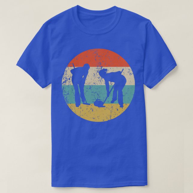 Curling Vintag Retro Curler 3 T-Shirt (Design vorne)