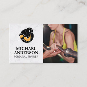 Curling Weight-Logo Schulung Visitenkarte