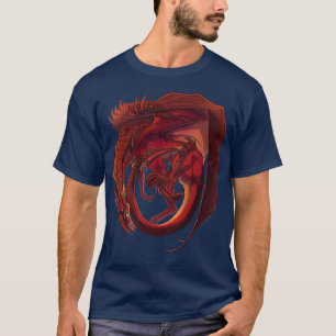 Curling Welsh Dragon T-Shirt