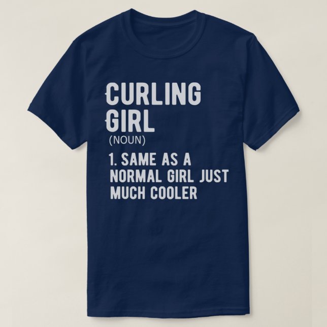 Curlinggirl-Definition T-Shirt (Design vorne)