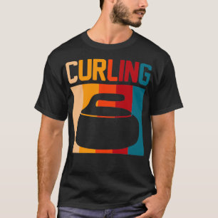 Curlingstein im Retrolook T-Shirt