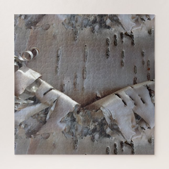Curly Birch Bark Tree Rustic Puzzle (Vertikal)