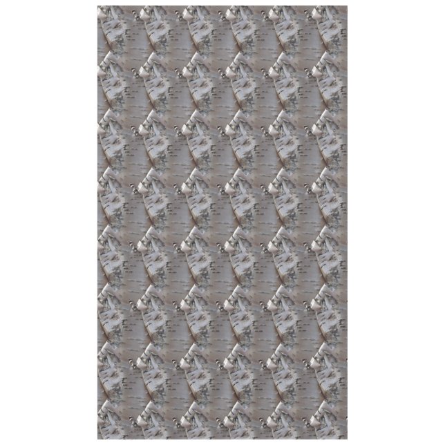 Curly Birch Bark Tree Rustic Tablecloth Tischdecke (Vorderseite)