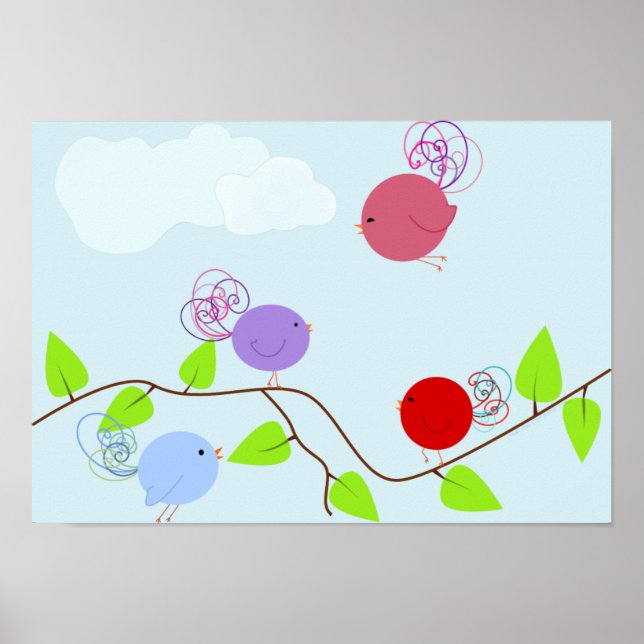 Curly Birdies 1 Poster (Vorne)