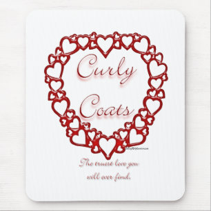 Curly Coated Retriever True Love Mousepad