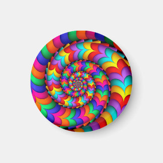 Curly Coil Rainbow Spiral Magnet