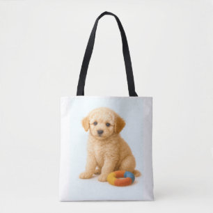 Curly Cue - Poodle Puppy mit Plush Ring Toy