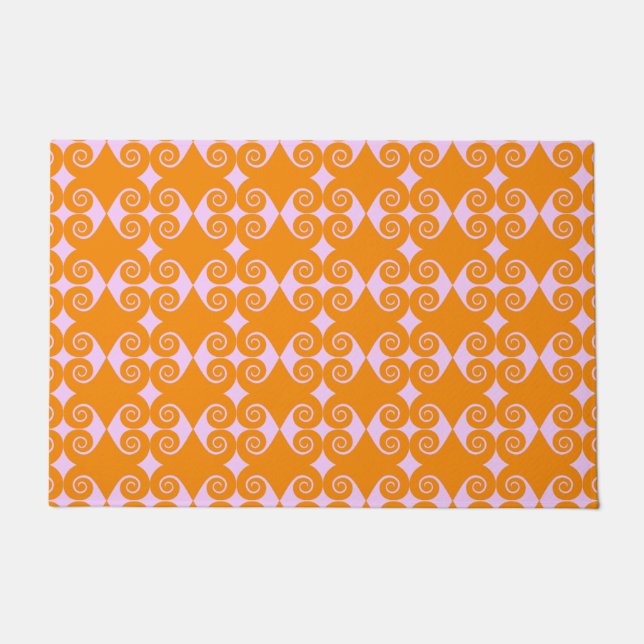 Curly Diamond Pattern Fußmatte (Vorderseite)
