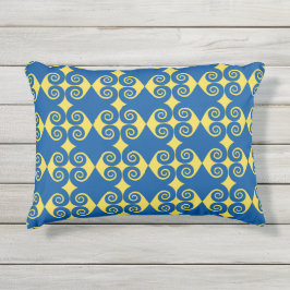 Curly Diamond Pattern Kissen Für Draußen