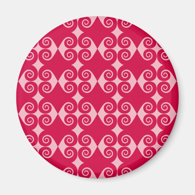 Curly Diamond Pattern Magnet (Vorne)
