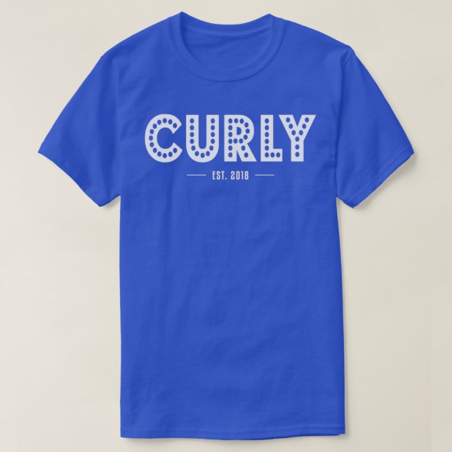 Curly Est 2018 Friseur Girl T-Shirt (Design vorne)