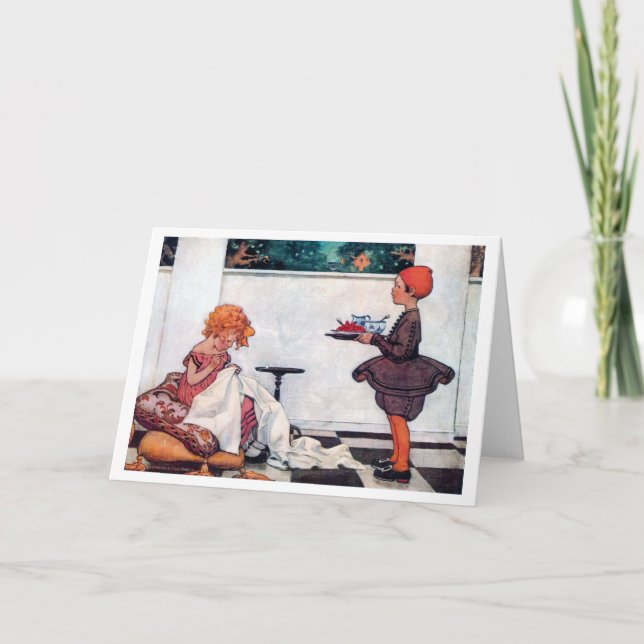 Curly Girl, Jessie Willcox Smith Karte (Vorderseite)