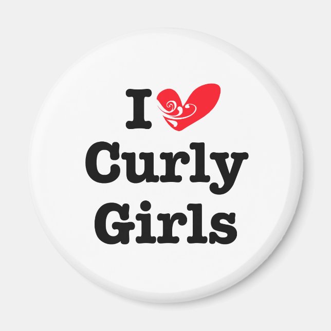 Curly Girls Liebe Magnet (Vorne)