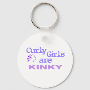 Curly Girls sind kinky Schlüsselanhänger