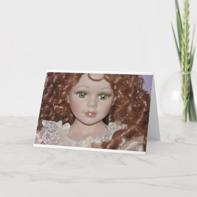 Curly Haired Doll Karte (Vorderseite)