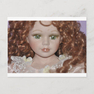 Curly Haired Doll Postkarte