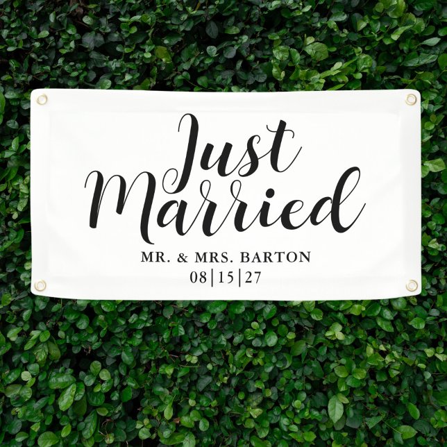Curly Just Married Car Banner (Von Creator hochgeladen)