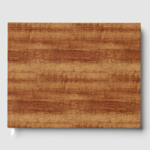 Curly Koa Acacia Holz Grain Look Gästebuch