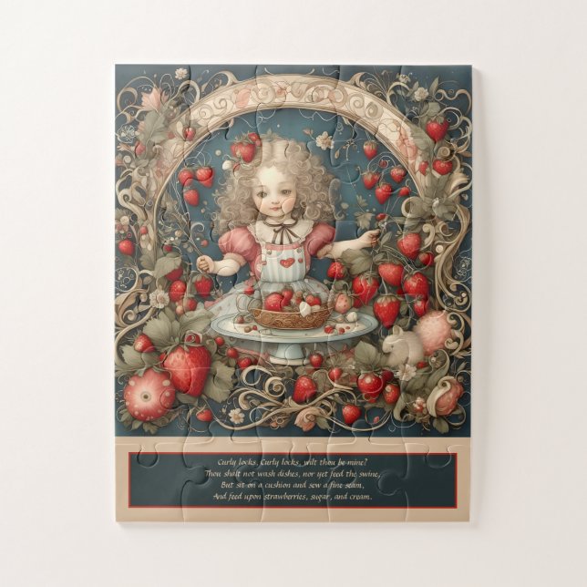 Curly Locks, Curly Locks Kinderzimmer Rhyme Puzzle (Vertikal)