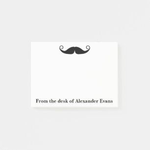 Curly Mustache Post-it Klebezettel