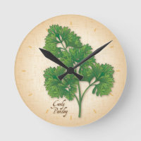Curly Parsley Clock