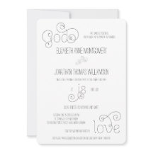 Curly Script God is Liebe Christlich Wedding