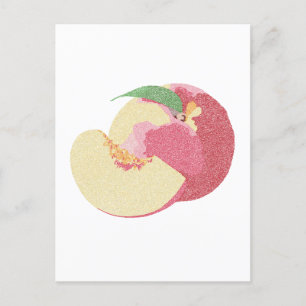 Curly Sweet Peaches Postkarte