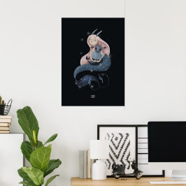 CURLY WAVES GOAT von Alexandra Dikaia Poster